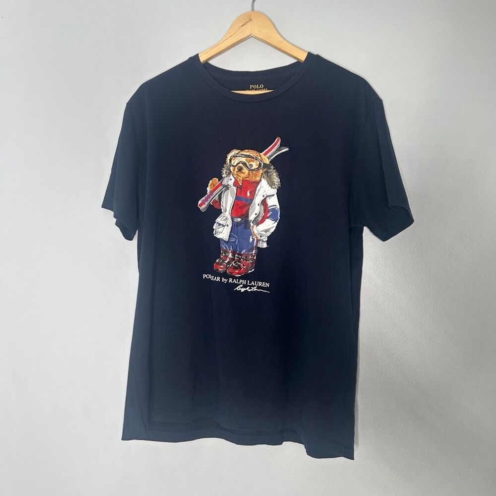 Polo Ralph Lauren Ski Bear Graphic T-Shirt Size Large